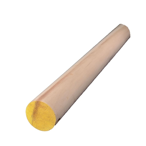 Alexandria Moulding Round Ramin Hardwood Dowel 2 in. D X 48 in. L 1 pk Yellow, PK2
